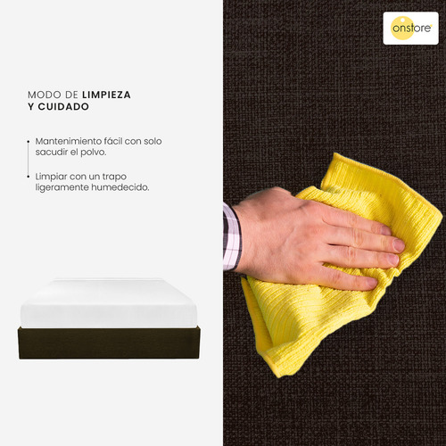 Base Para Cama King Size Madera Color Café