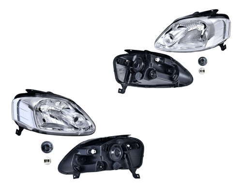 Kit 2 Faros (de Calidad) Volkswagen Sportvan 2007 Depo