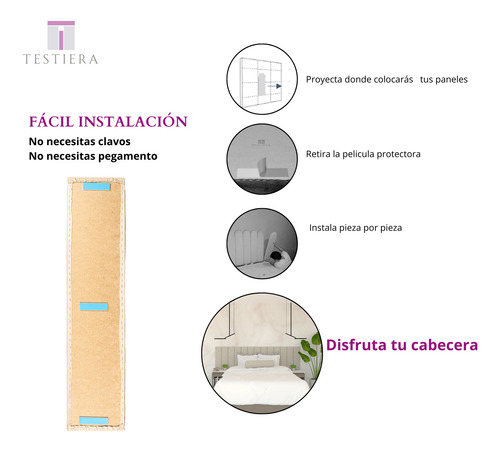 Cabecera Modular Testiera Mod Rl-5 Terciopelo Matrimonial