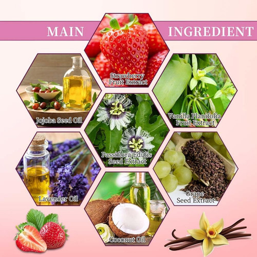 Aceite Para Después De Afeitar Con Vainilla Y Fresa, Aceite