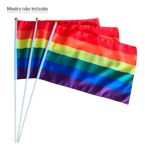 Bandeira Lgbt Gls Orgulho Gay Arco-íris Tamanho 60 X 90 Cm