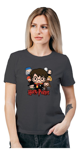 Polera Mujer Harry Potter Team Peliculas Algodón Wiwi