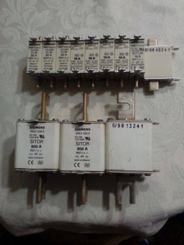 Fusible Sitor, Marca Siemens, Modelo 3ne3338, 800 Amp, 800v