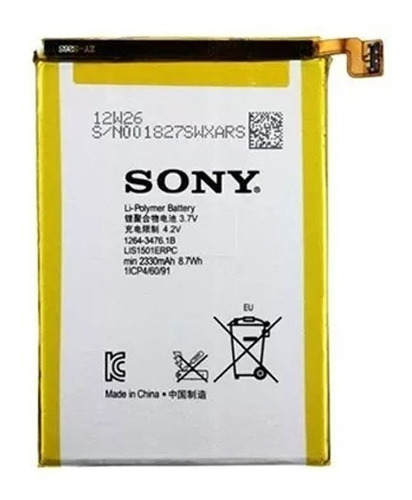 Bateria Lis1501erpc Sony Xperia Zl X Lte L35 Zq C650x Hspa+