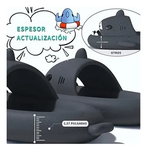 Sandalia Tiburon Shark Niña Niño Chancla Confort Agua Oferta