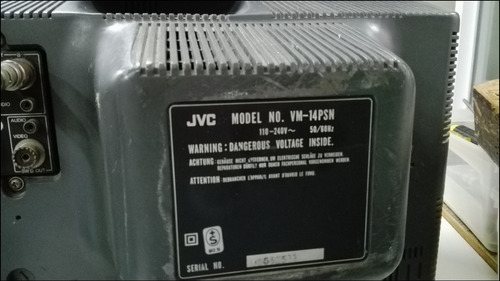 Monitor De Video Color 14 Jvc - Modelo: Vm-14psn / Telvideo