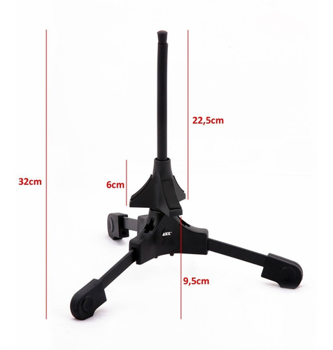 Imagem 5 de 5 de Suporte Ask S4 Rocket Para Sax Clarinete Trompete E Flauta