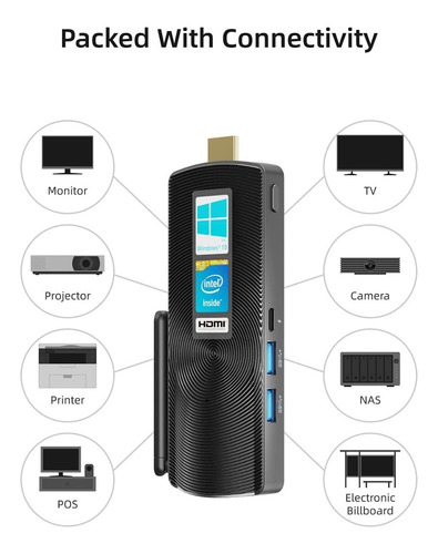 Imagen 2 de 10 de Mini Ordenadores Mele Celeron J4125 8/256gb Windows 11 Pro