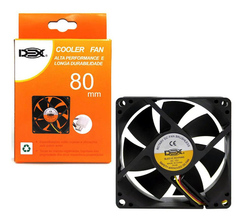 Cooler 8cm 80x80mm Fan 12v Gabinete Fonte Ventilação