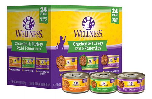 Wellness Paquete Variado De Comida Hmeda Para Gatos Con Pat