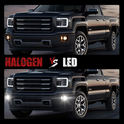 Bunker Indust Luz Antiniebla Led Para Gmc Sierra 1500 2 Kit