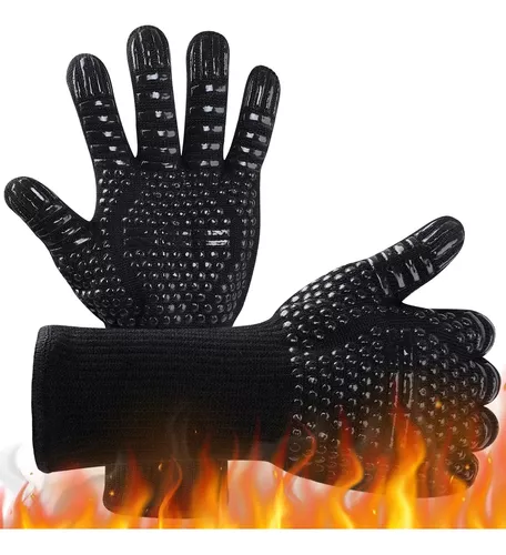 Guantes De Barbacoa Guantes de horno resistentes a altas temperaturas  guantes de cocina antiquemaduras Likrtyny Para Estrenar