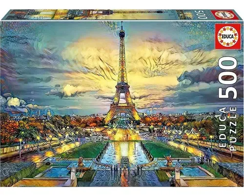 Puzzle Rompecabezas 500 Pzs Educa Torre Eiffel Paris Francia | MercadoLibre