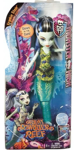 Monster High Frankie Stein Great scarrier reef glowsome ghoulfish DHB55