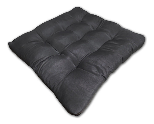 Almofada Futon Assento Decoração 50x50cm Flat Vários Modelos Cor Cinza-escuro