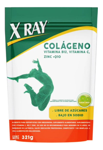 X Ray Colágeno Doypack Polvo 321g Sabor Limón