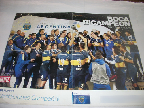 Poster Futbol - Boca  Campeon Copas Y 1*division