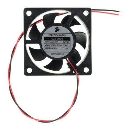 Cooler Fan Chipsce 075-6060 60 X 60 X 20 Mm Sem Conector