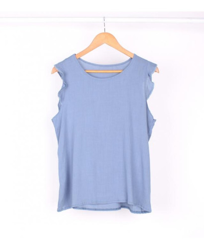 Blusa/musculosa Lino T Xl Azulino. 