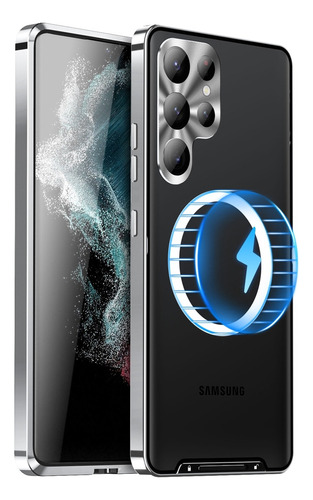 Funda De Metal Esmerilado Para Samsung Galaxy S23 Ultra 5g