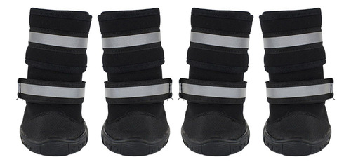. Botas Para Perros Con Botines Reflectantes Para Perros S