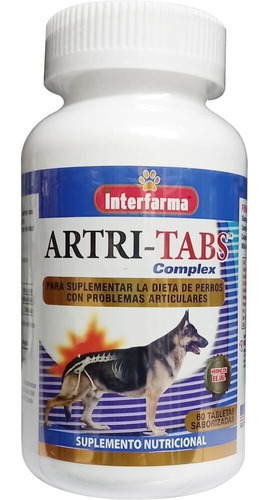 Artri-tabs Suplemento Articular Perro 60 Tabletas Saborizada