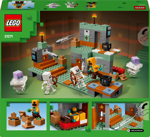 Lego® Minecraft® La Cámara De Desafío 21271; Set De Construc