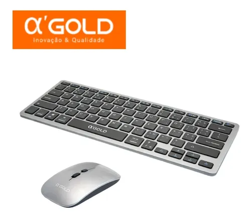 Kit Teclado Mouse Sem Fio Bluetooth 3 Dispositivos | Frete grátis