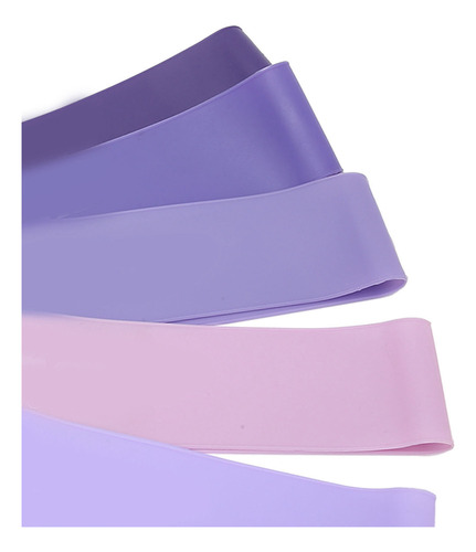 A Set De 5 Bandas De Resistencia De Silicona Para Yoga Y