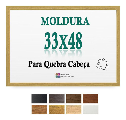 Moldura Cru 33x48 Para Quebra Cabeça Grow 500 Pecas + Petg