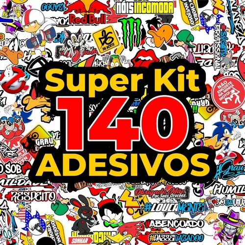 Super Cartela Kit 135 Adesivos Moto Bike Carro 244 Grau