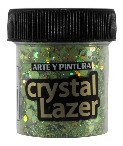 Escarchas Glitter Crystal Verde X2 Unids