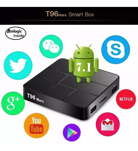 Android 7.1 Tv Box T96 Mars / 2gb Ram /16g / Bluetooth
