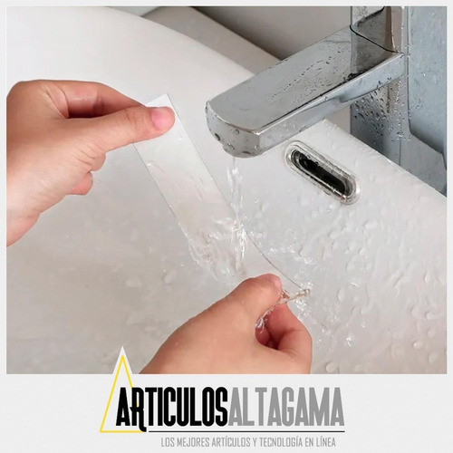 Imagen 3 de 10 de Cinta Doble Faz Adhesiva Silicona Multiusos Reutilizable 3mt
