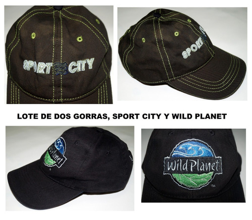 Lote De 2 Gorras Vintage Sport City Y Wild Planet