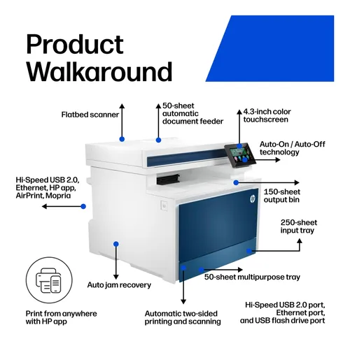 Impresora Hp Color Laserjet Pro Mfp 4301fdn | Cuotas sin interés