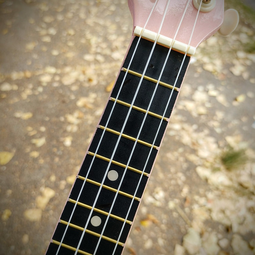 Imagen 5 de 9 de Ukelele Soprano Magma Rosa Brillante Con Funda