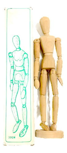 Maniquí Manikin Dibujo Madera Articulado Female 30c