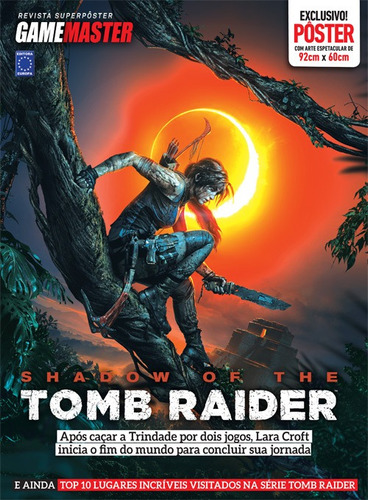 Superpôster Game Master - Shadow of the Tomb Raider, de Europa, a. Editora Europa Ltda., capa mole em português, 2020