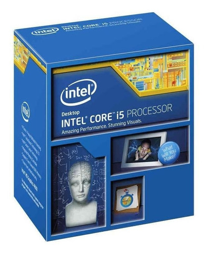 Procesador gamer Intel Core i5-4570 BX80646I54570 de 4 núcleos y 3.6GHz de frecuencia con gráfica integrada