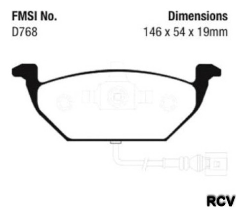 Balatas Disco  Delantera Para Volkswagen Jetta Clasico  2000