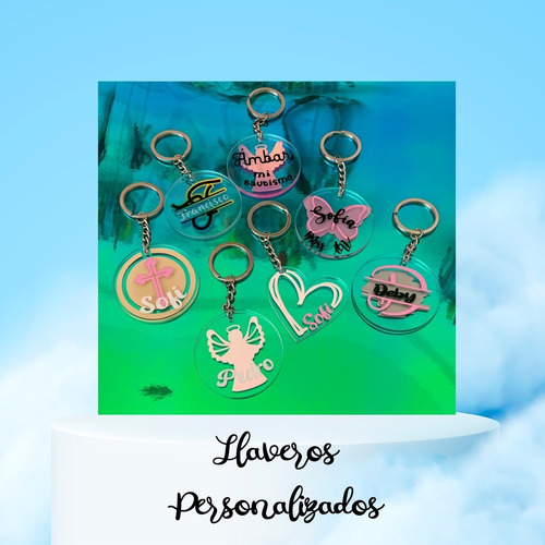 Imagen 4 de 9 de Llavero De Acrílico Personalizado - Tag - Souvenir