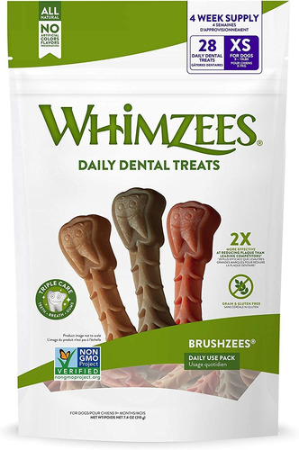 Whimzees Brushzees Extra Pequeño Golosi - Kg a $521