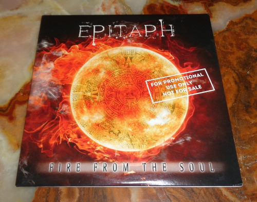 Epitaph - Fire From The Soul - Cd Promocional Germany