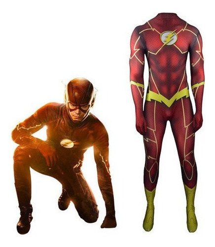 Disfraz Cosplay The Flash Bart Allen Halloween Para Hombre