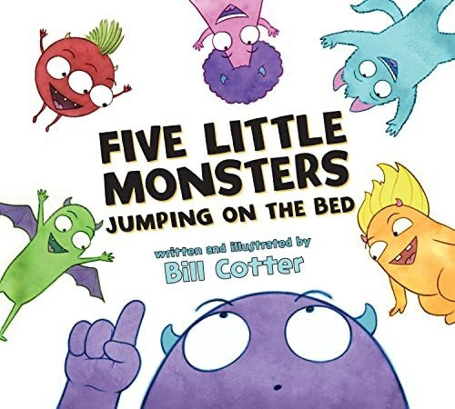 Book : Five Little Monsters Jumping On The Bed - Cotter,...