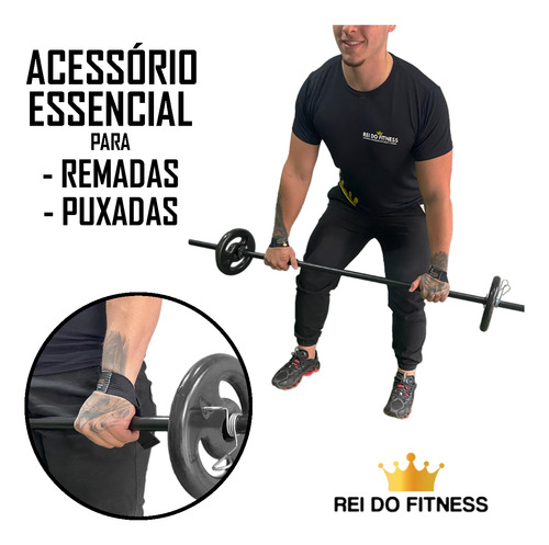 Strap Fita Protetora De Mão Para Academia 54cm Musculação