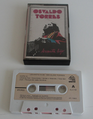 Cassette - Osvaldo Torres - Levantate Hijo - Sello Alerce 83