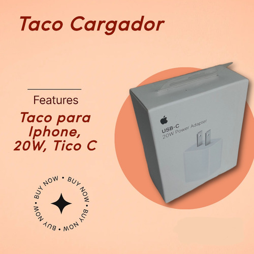 Taco Para iPhone 20w, Tipo C
