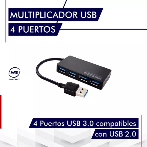 Hub Usb 3.0 Multiplicador 4 Puertos Usb Zapatilla 5gbps